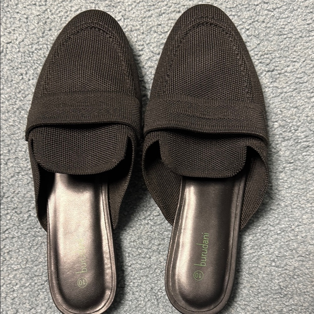 Sophisticated Black Mules with Penny Loafer Style